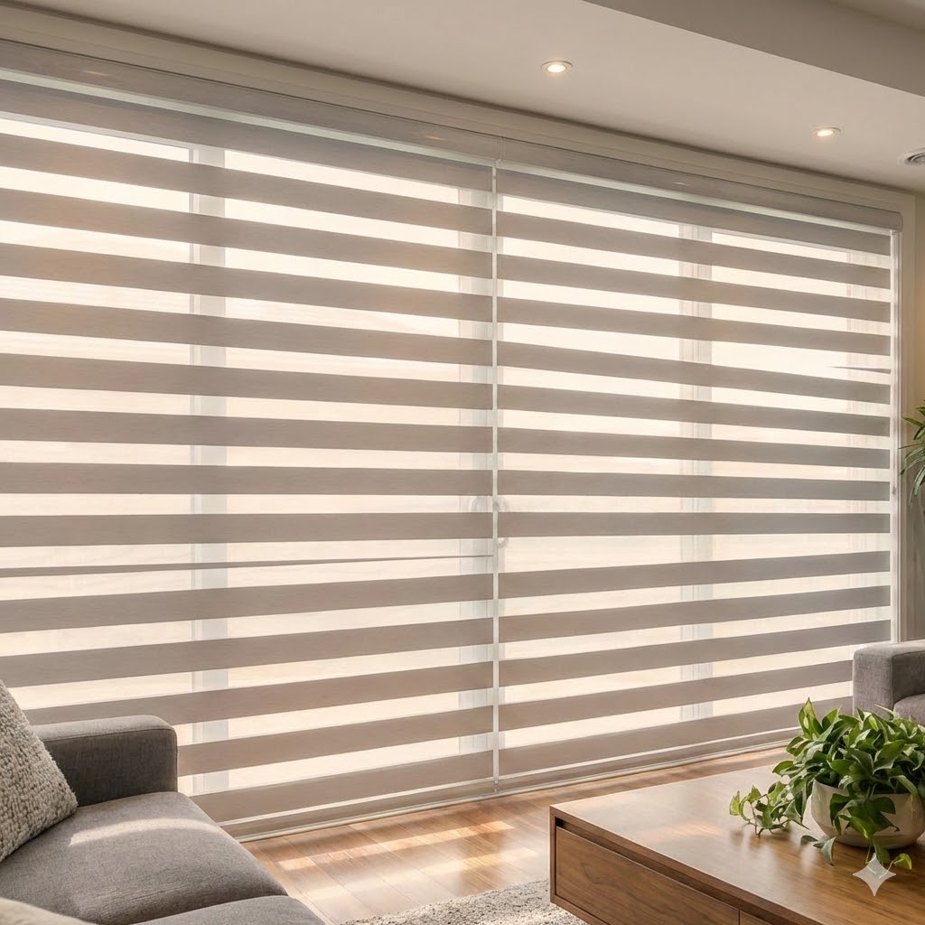 Sala moderna con persianas